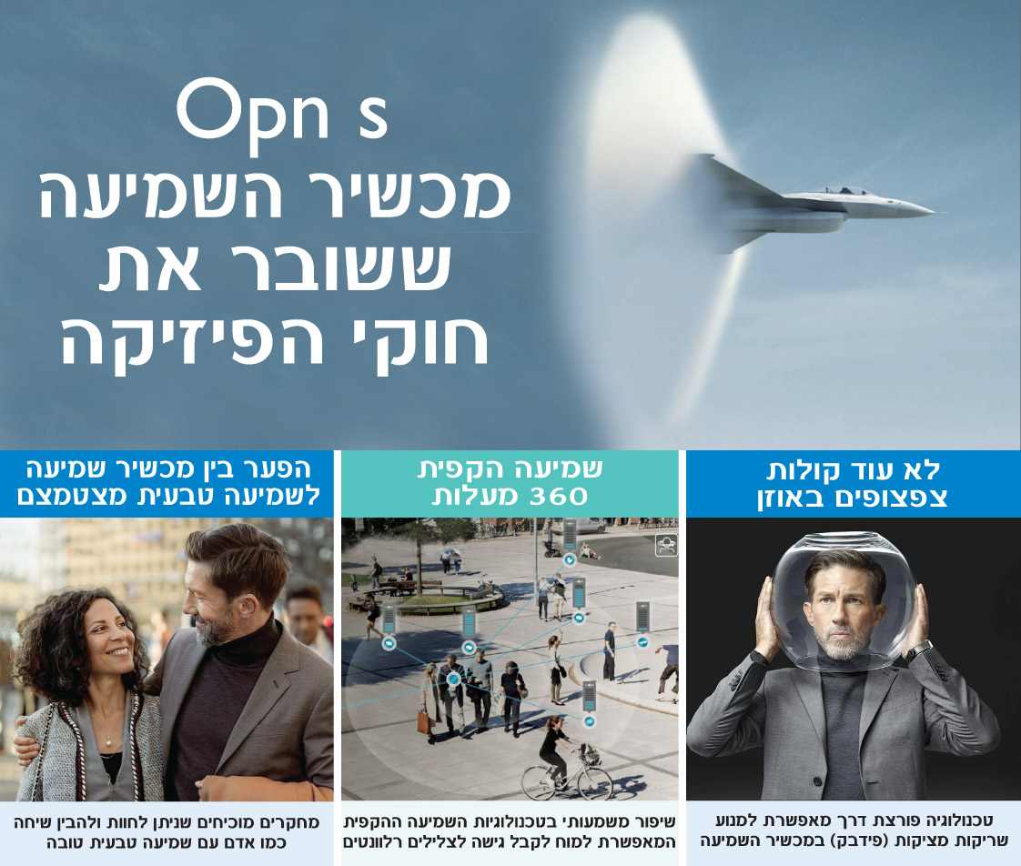 מכשיר שמיעה - Oticon Opn s